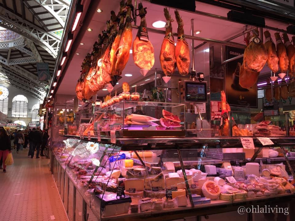 Valencia Central Market Jamon Stall