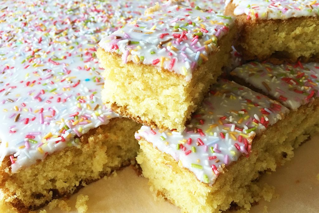 Old Skool Retro Sprinkle Tray Bake