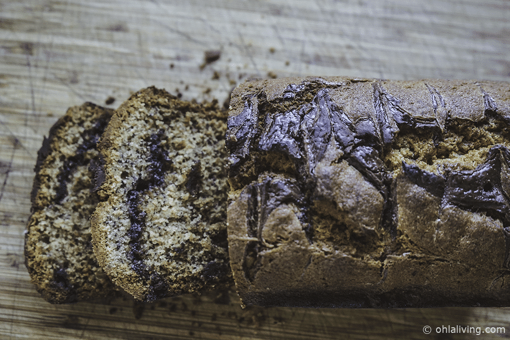 Banana & Nutella Bread Loaf