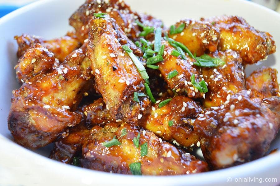Korean Style Crunchy, Sweet And Spicy Chicken Wings