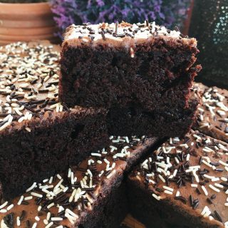 Chocolate Sprinkle Tray Bake