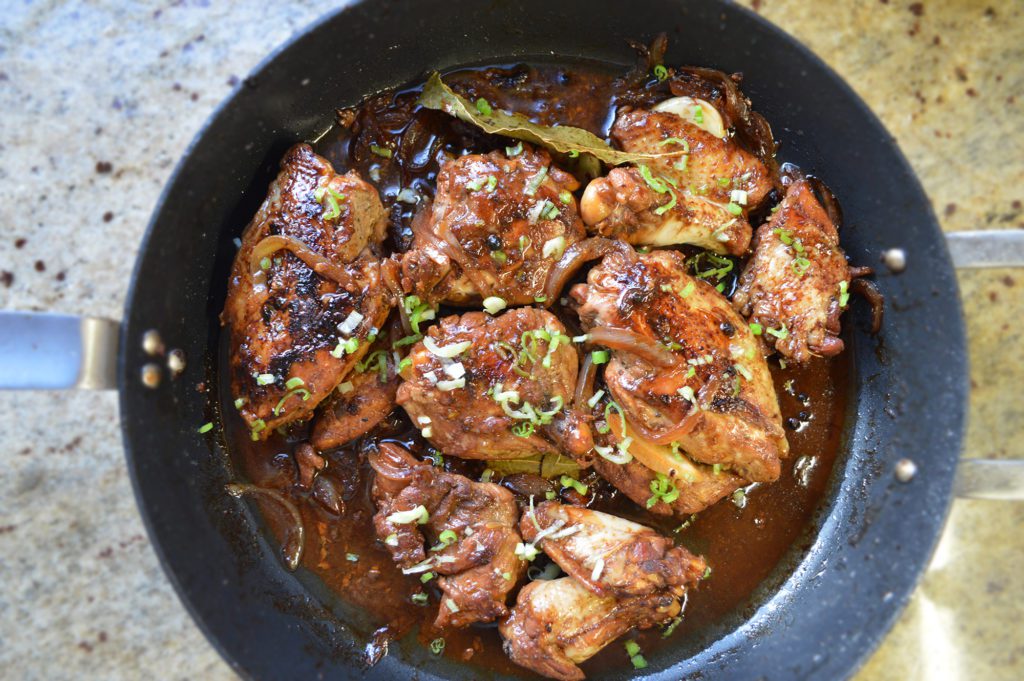 Authentic chicken adobo