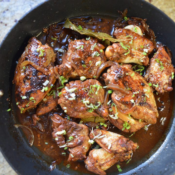 Authentic chicken adobo