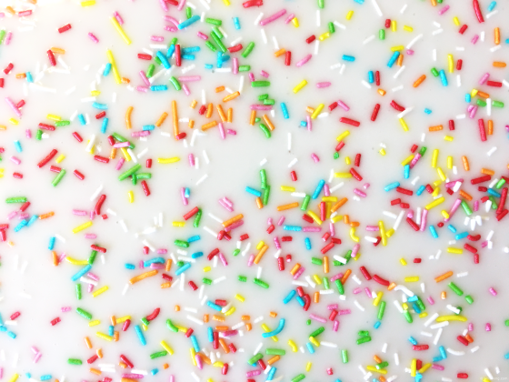 sprinkle tray bake