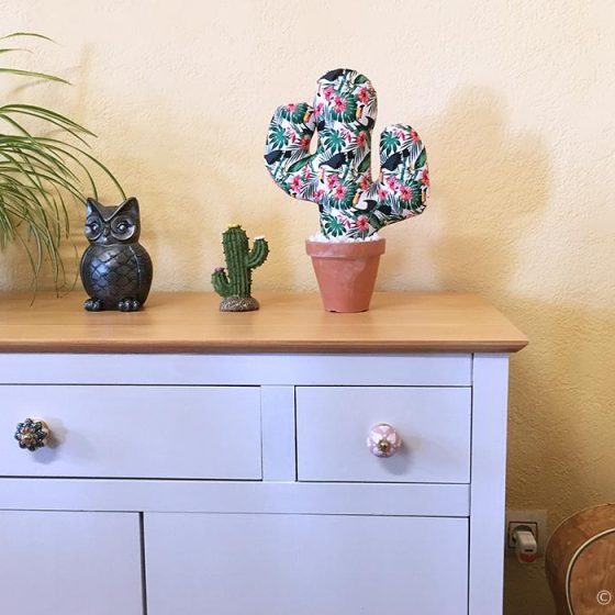 Fabric Cactus In A Terracotta Pot