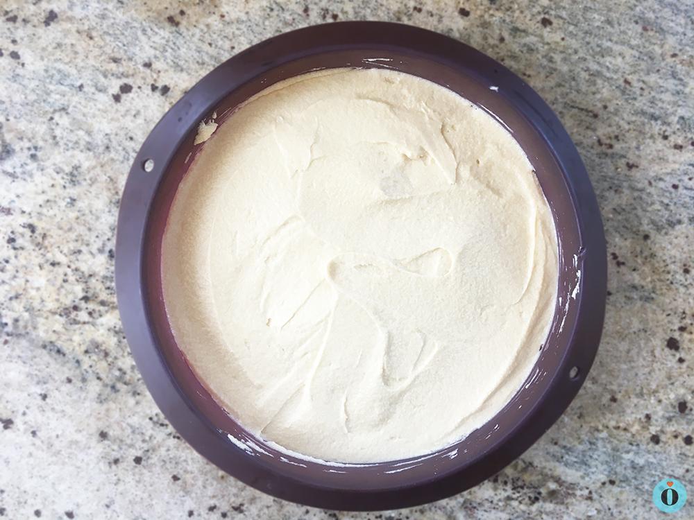 Even out the cake batter