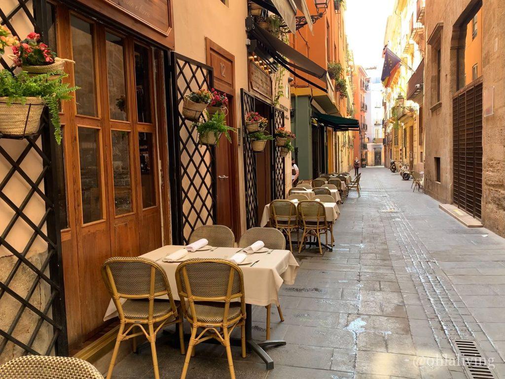 Old streets in Valencia