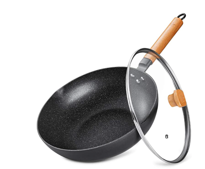 Wok with lid