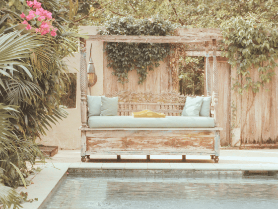 Garden Furniture in Spain by the pool