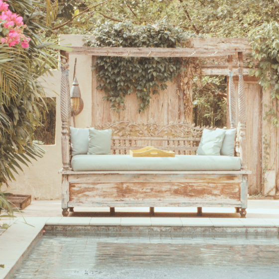 Garden Furniture in Spain by the pool